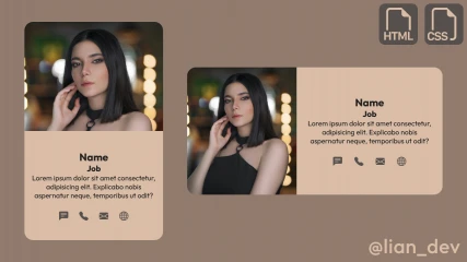 Cómo Crear una Tarjeta de Perfil Responsiva Desarrollada con HTML & CSS